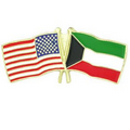 USA & Kuwait Flag Pin